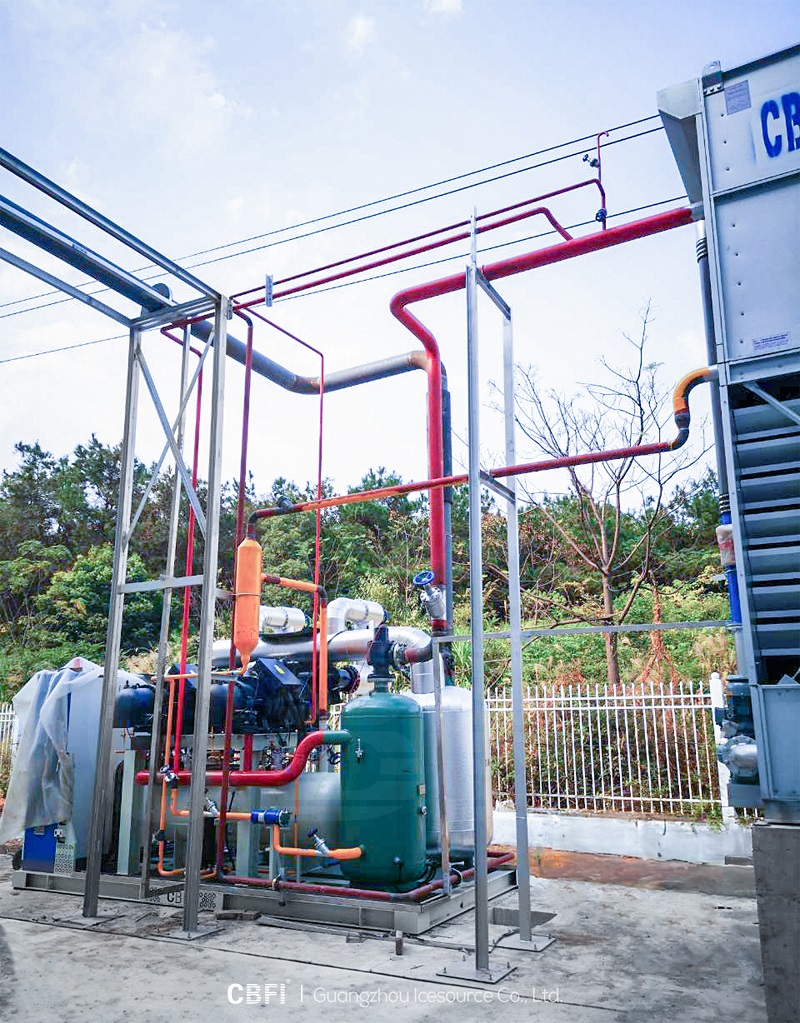 Assembly and installation of the spiral freezer on-site