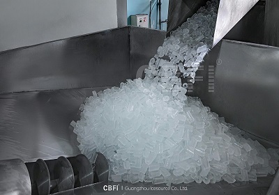 Instalación y depuración de una máquina de hielo en tubos de 30 toneladas en Indonesia