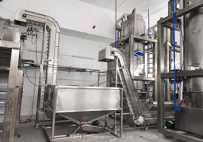 Instalación y depuración de la máquina de hielo en tubos CBFI de 120 toneladas