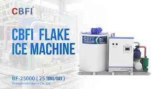 【EN】 CBFI BF25000 | Máquina de hielo en escamas de 25 TPD | Prueba de fábrica previa al envío